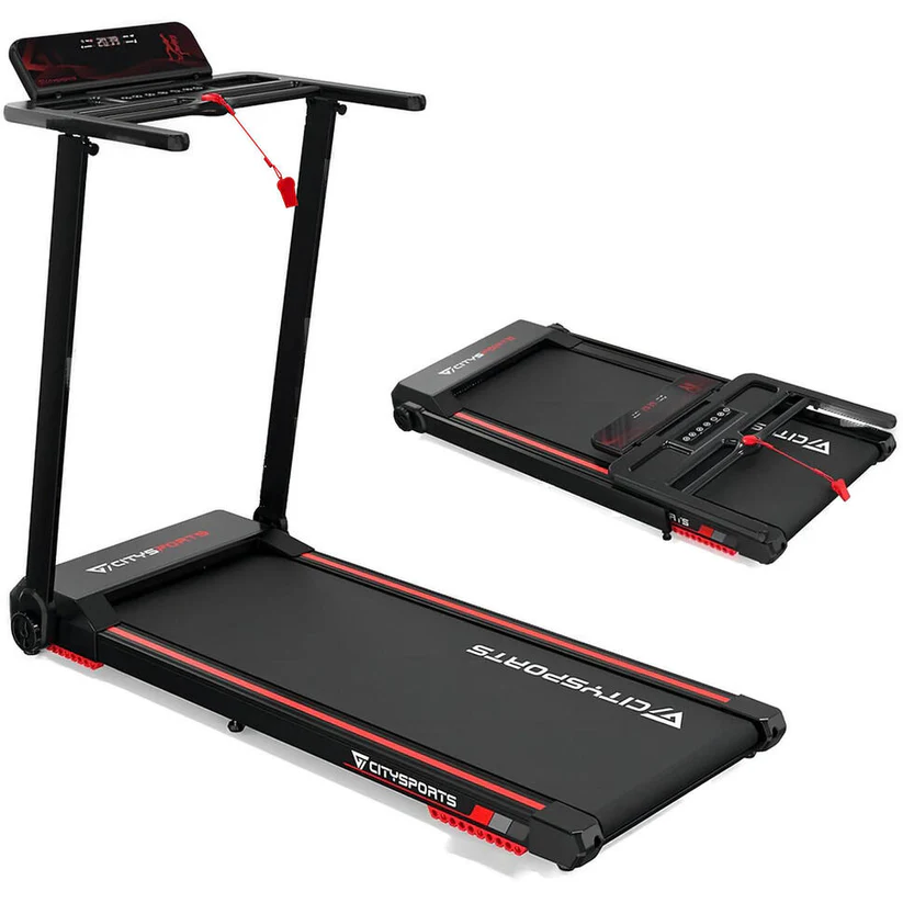 Tapis de course pliable CITYSPORTS WP9 – Moteur 1400 W, application Bluetooth, vitesse 1 à 11 km/h